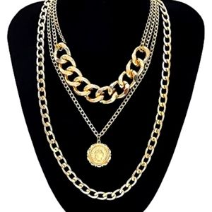 Chunky layered necklace